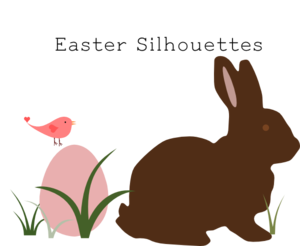 Easter Silhouettes Clip Art
